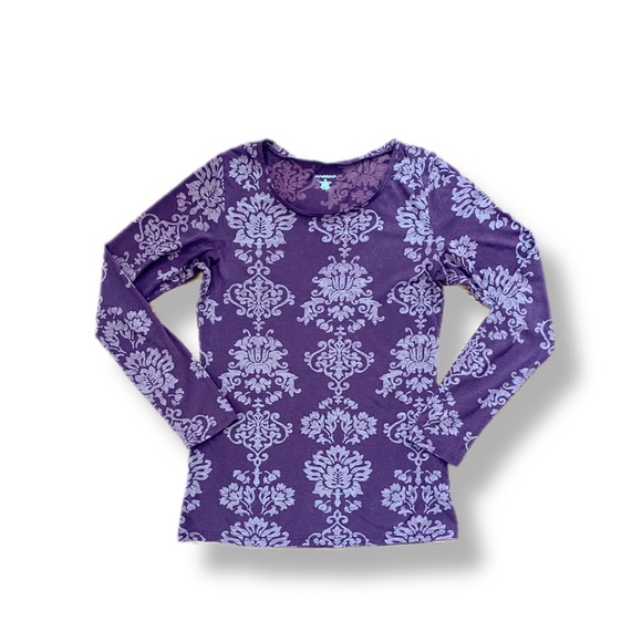 Massini Plum Patterned Top - Picture 1 of 3